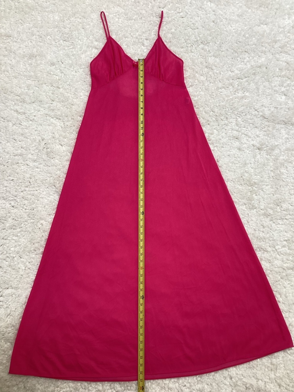 Vintage 100% Nylon Pink Nightgown Negligee - Picture 6 of 12